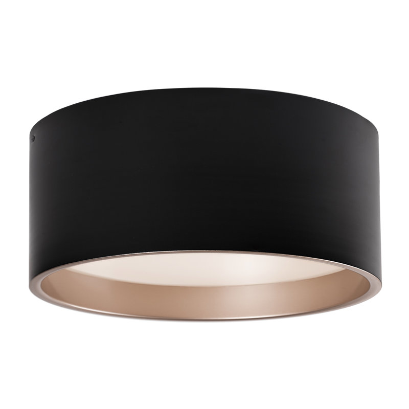 Mousinni 1 - Light LED Flush Mount, Black, Black