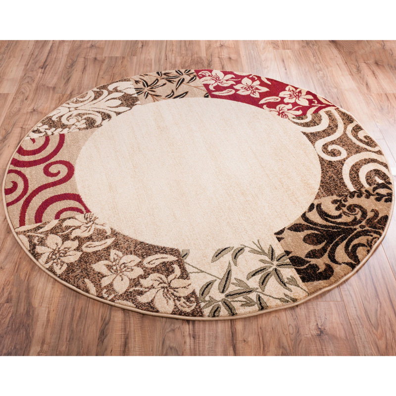 Astor Patchwork Area Rug, Round 120cm