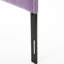 Tête de lit simple mauve avec boutons élégants et garniture cloutée en tissu-1330865871