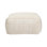Halter 22" Woven Jute Pouf , Ivory