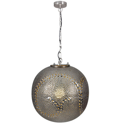Decorative 1 - Light Silver Sphere Pendant