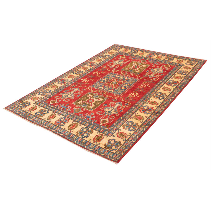 One-of-a-Kind 6'8" X 10'3" New Age Wool Area Rug in