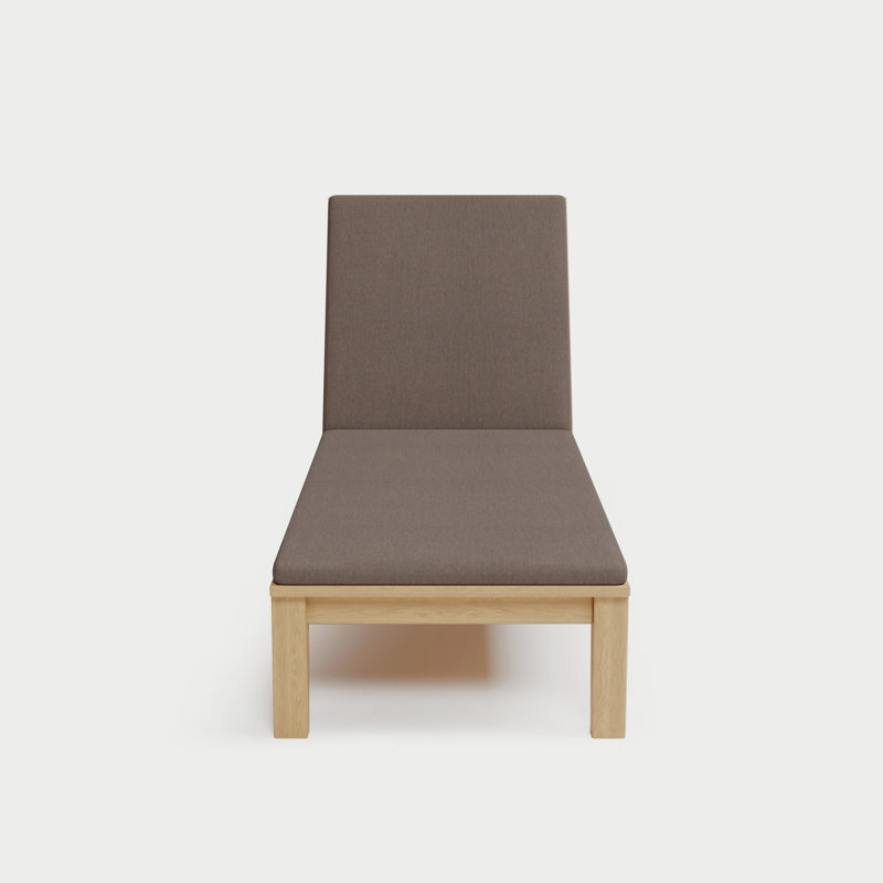 Solerno Heated Chaise Lounge — Dove, Java