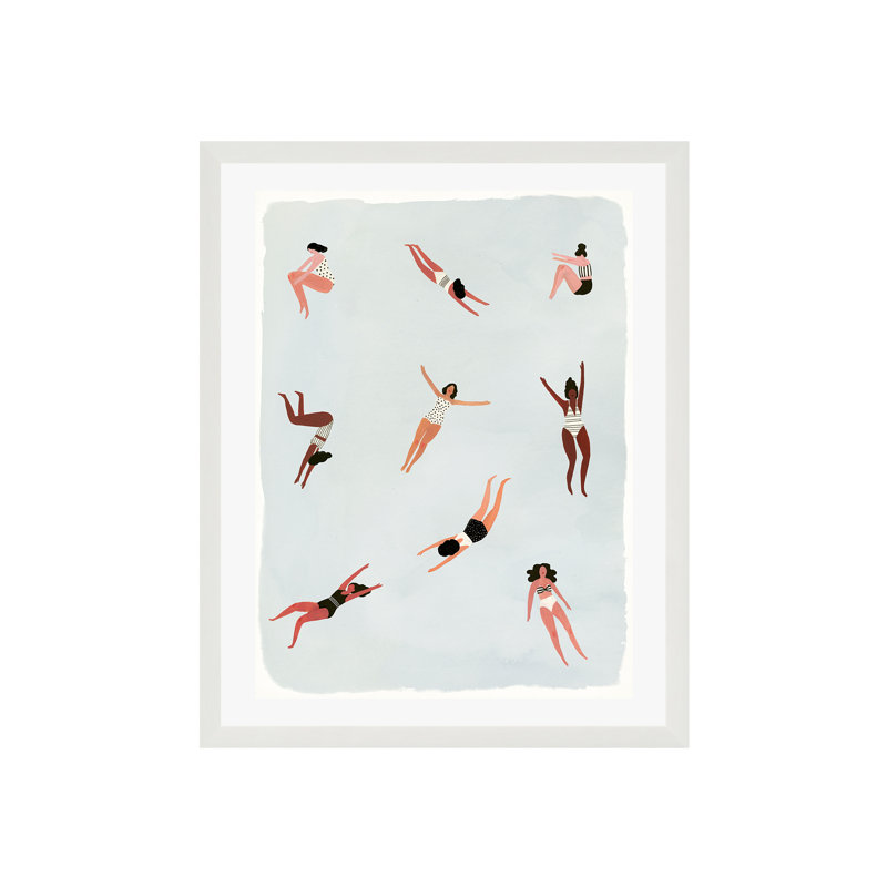 Minnows I by Victoria Borges, 18"H x 12"W, White