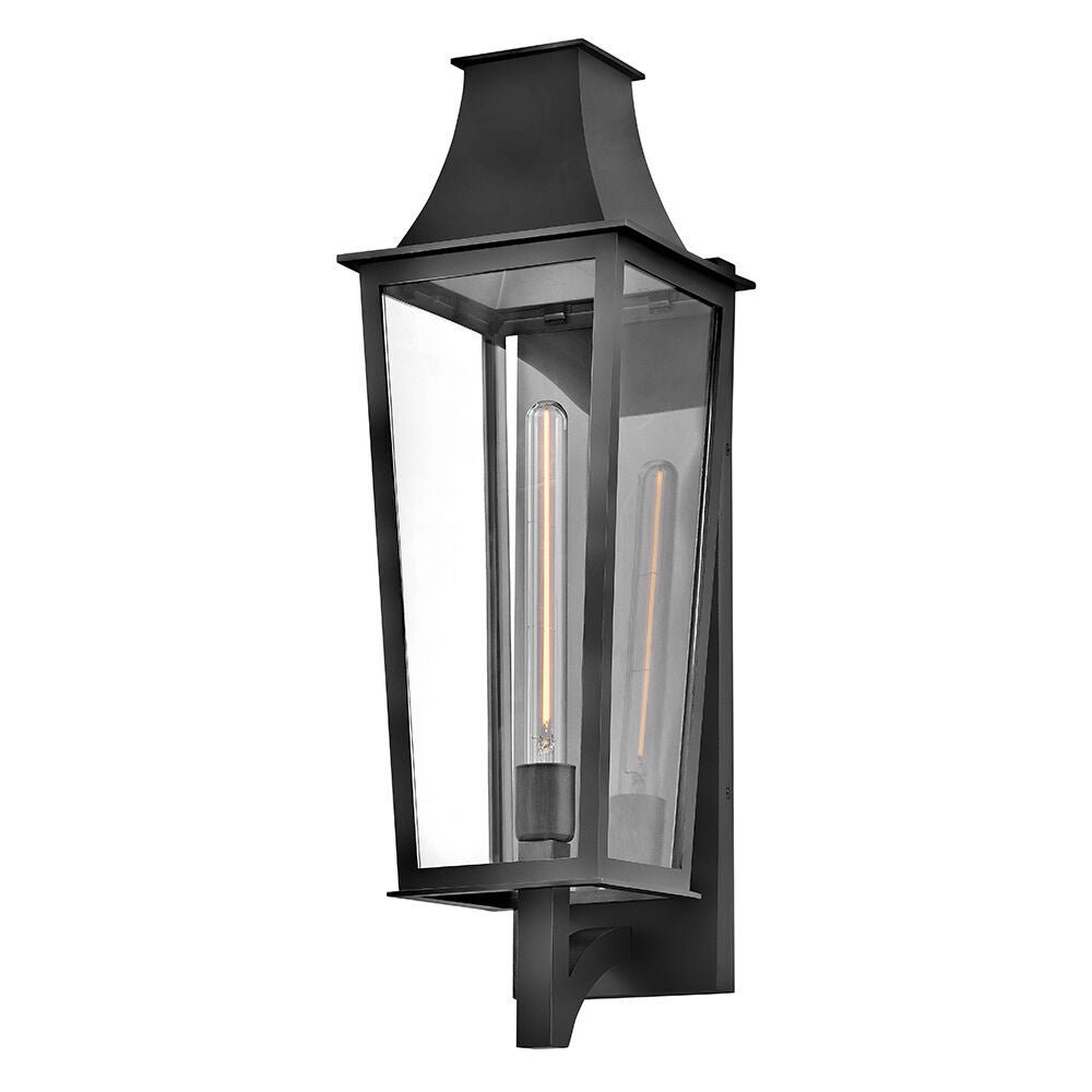 Hinkley Georgetown Wall Mount, Black, 26.75" H x 8.5" W x 9.75" D
