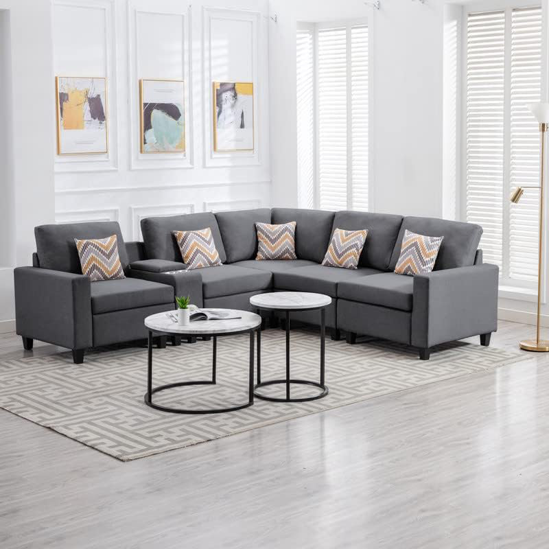 Nizana 6Pc Reversible Sectional Sofa