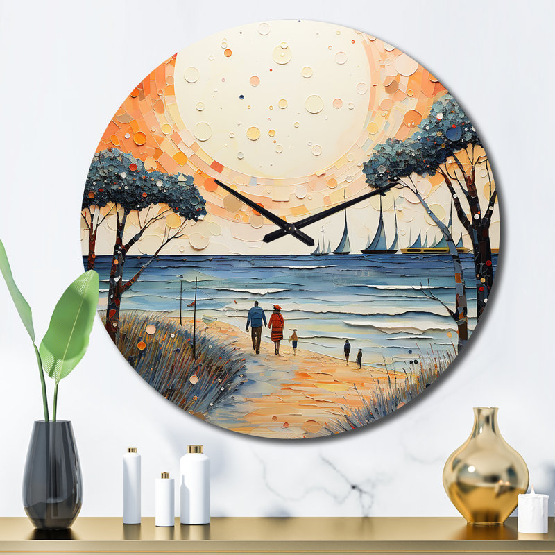Horloge murale plage, Grand