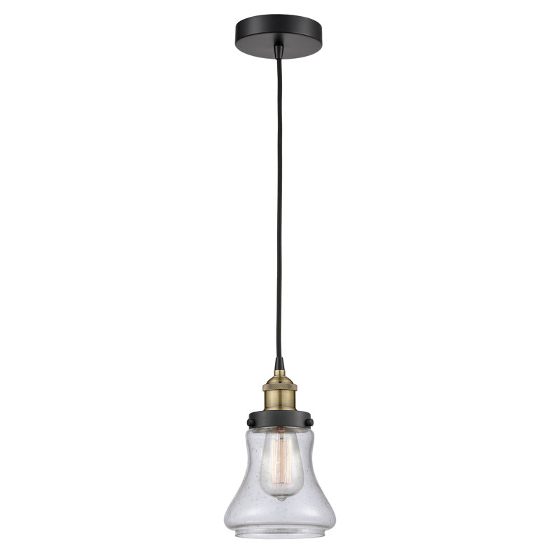 Cahuilla 1 - Light Single Pendant, Antique Brass, Seedy