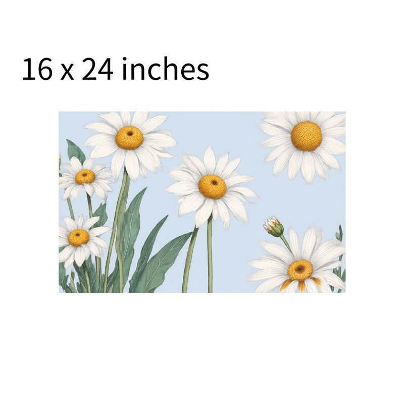 Tapis pour salle de bain Fresh Daisy