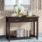 Teters 42" Wood Entryway Console Sofa Occasional Table with Drawers