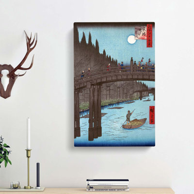 Bamboo Market by Utagawa Hiroshige - Wrapped Canvas