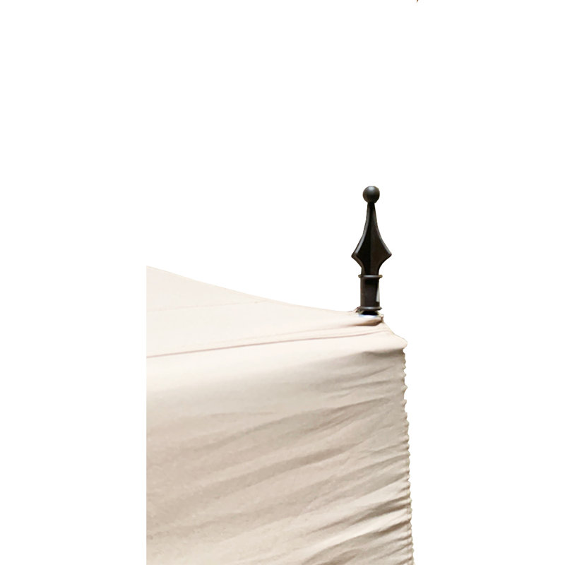 Beige Polyester Two-Tiered Replacement Canopy for 10' x 12' Gazebo