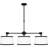 Kimiyo 3 - Light Steel Dimmable Kitchen Island Drum Chandelier