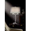 Lampe de table haute 30 "Venelle" Moiselle ", accents argent et cristal, abat-jour argenté-1492694689