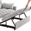 Canapé ajustable, structure grise, lit gris multifonctionnel avec sièges confortables, rangement pour accoudoirs, éponge haute, construction, peu encombrant-698475894