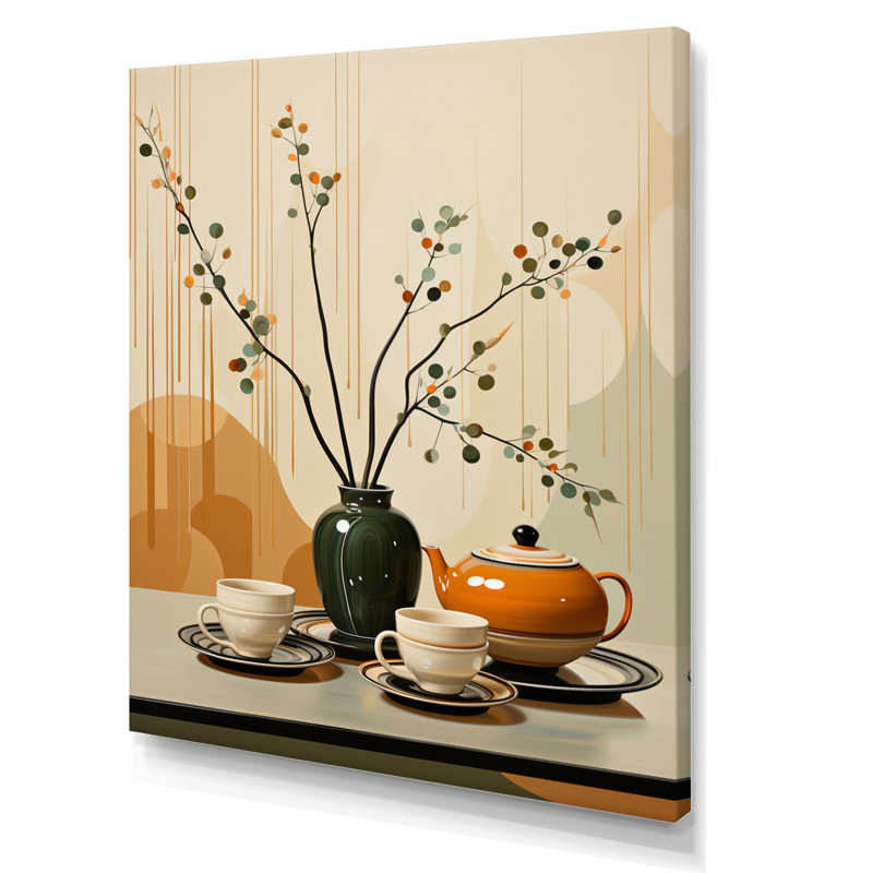 «Louwrens Coffee Tea Cafe Points I», reproduction sur toile, H 20 po x l 12 po x P 1 po, Toile tendue