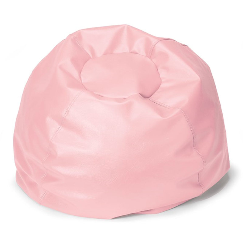 Fauteuil à billes classique en similicuir, Similicuir rose