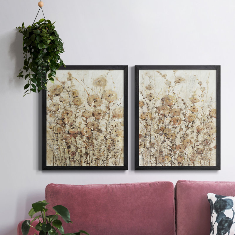 Toile encadrée de qualité supérieure Garden Edge I - prête à être accrochée