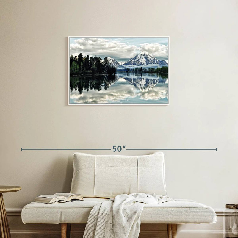 Jackson Hole, Cadre flottant blanc, 31 po x 21 po