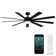 Wynd XL 9 - Blade Outdoor/ Indoor Smart Ceiling Fan with Remote Control and LED Light Kit Included, Works With Alexa and iOS / Android App