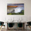 Dettifoss Golden Sunset Dramatic Abstract Contemporary Moss Landscape Nature Wall Art Print by Karsten Wrobel - Wrapped Canvas Print-23619376