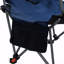 Chaise de camping pour l'extérieur, fauteuil inclinable réglable pliable (réglage à trois niveaux), poches latérales et porte-gobelet, sac de transport