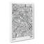 Map Paris France - Wrapped Canvas-61878215