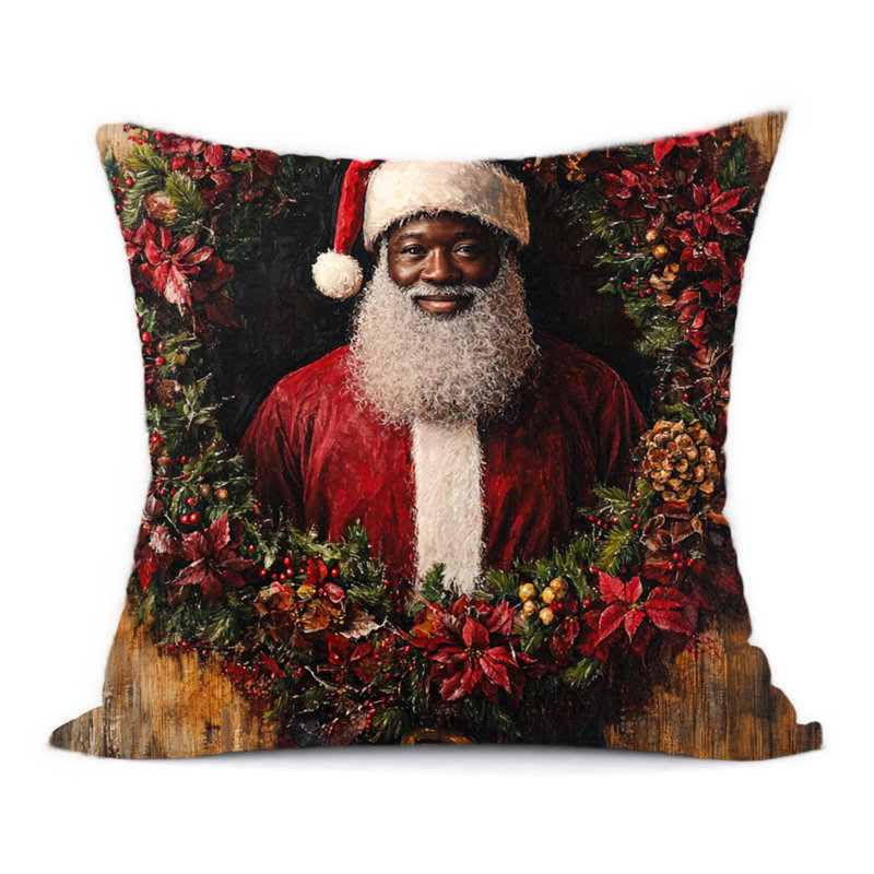 Père Noël noir 3, H 18 po x l 18 po