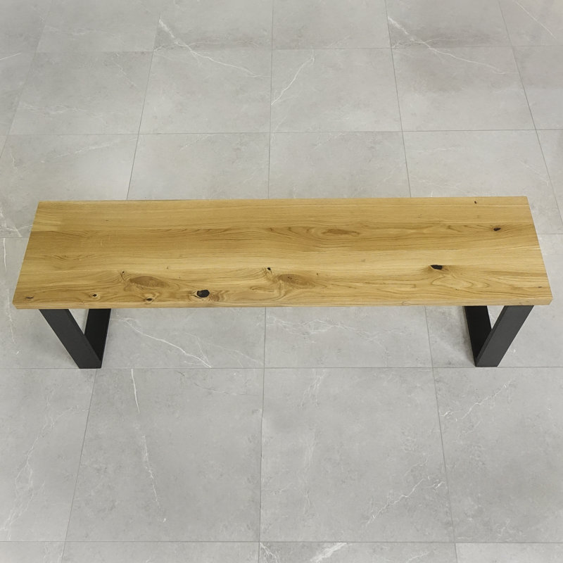 Finadeni Upholstered Bench, 49cm H x 160cm W x 40cm D, Natural Oil