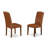 5 Piece Dining Room Table Set Includes a Rectangle Kitchen Table with Butterfly Leaf and 4 Brown Faux Leather Parsons Chairs, Mahogany-1846205595-1846205574