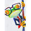 Drôle de grenouille avec des lunettes, reproduction sur toile