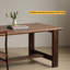 Table moderne en noyer noir à panneau épais-449519002