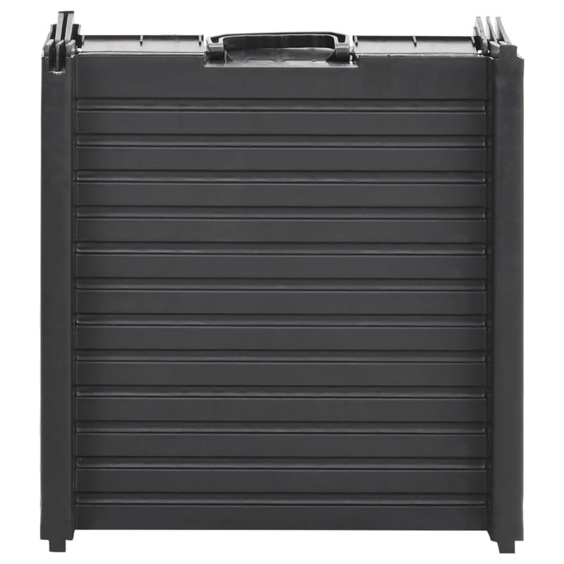 Black 60-Inch Tri-Fold Nonslip Dog Ramp with Raised Sides