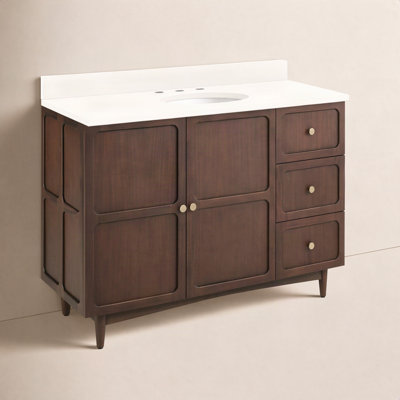 Delavan 48" Mahogany Single Bathroom Vanity