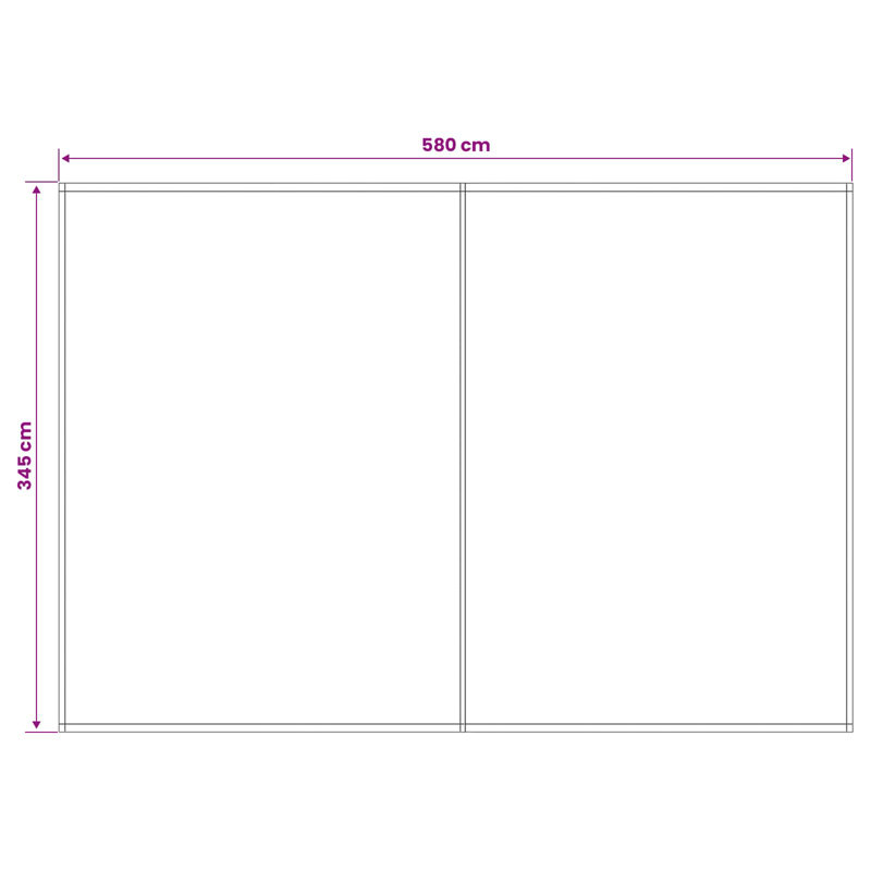 VidaXL Polyester Cover Retractable Fabric Replacement, Does Not Applycm H x 600cm W x 350cm D, Multicolour