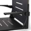 Siège de douche mural pliant Silhouette Comfort Plus, siège noir avec cadre noir