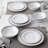 Noritake Silver Colonnade 12-Piece Dinnerware Set, Service For 4