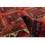 Tapis rouge Baluch unique fait à la main 3 pi 11 po x 6 pi 11 po One Of Kind