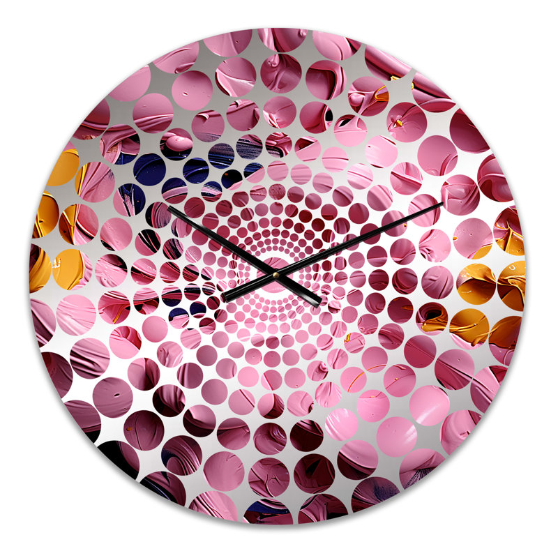 Timone - Horloge murale peinture abstraite, Petit