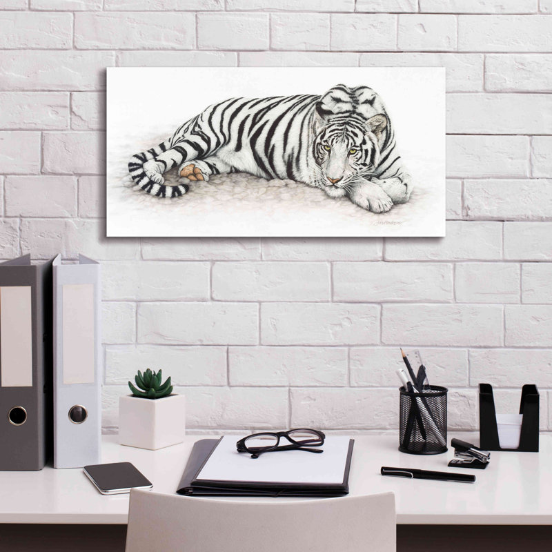 «Siberian Tiger» par Jan Henderson - impression sur toile tendue, H 12 po x l 24 po x P 0,75 po