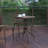 Round Glass Outdoor Bistro Table , 23.75 " W 23.75 " D-1557178483