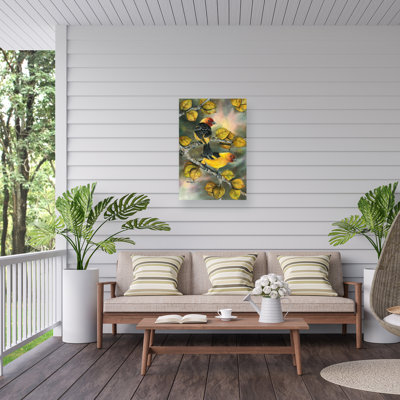 Dave Bartholet Tanagers Outdoor  Canvas