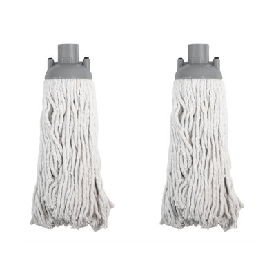 JVL String Mop – Green – Machine Washable Microfibre Floor Mop for Hard Floors