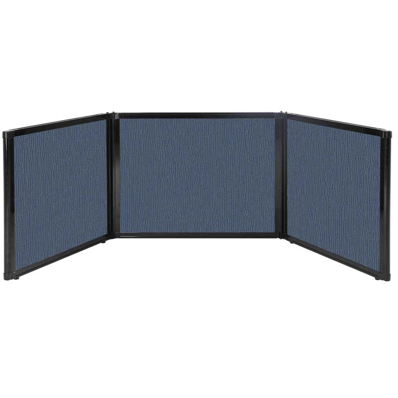 Versare Tabletop Booth Display, 24" x 99", Ocean