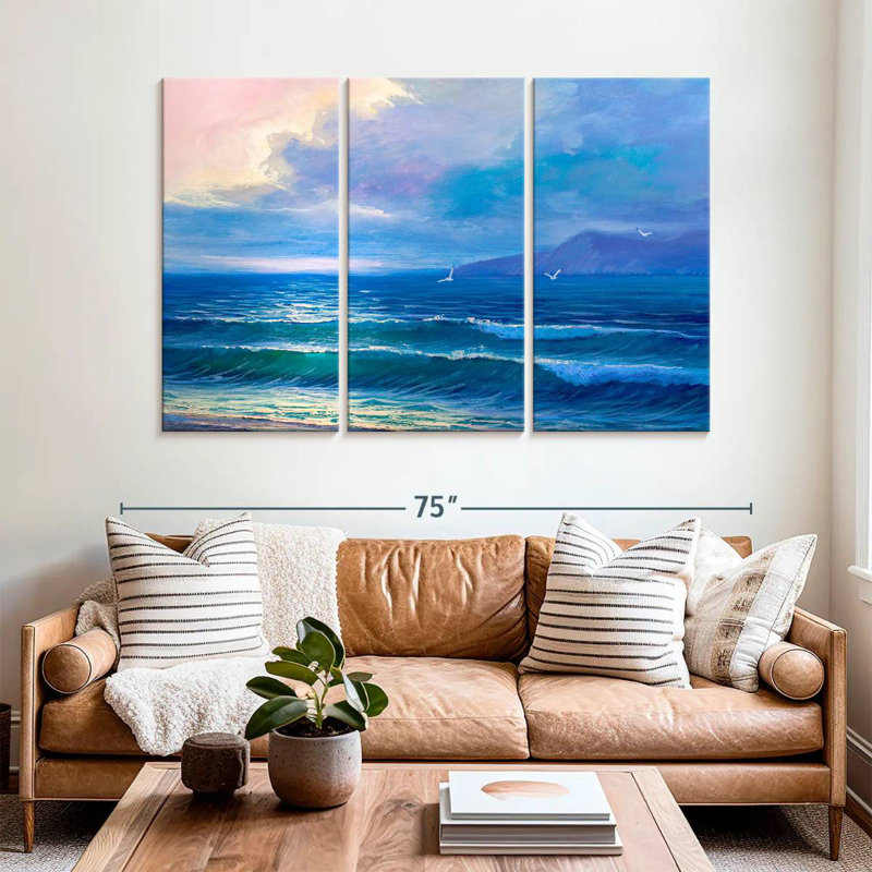 Gillard Sunrise Ocean, H 42 po x l 65 po