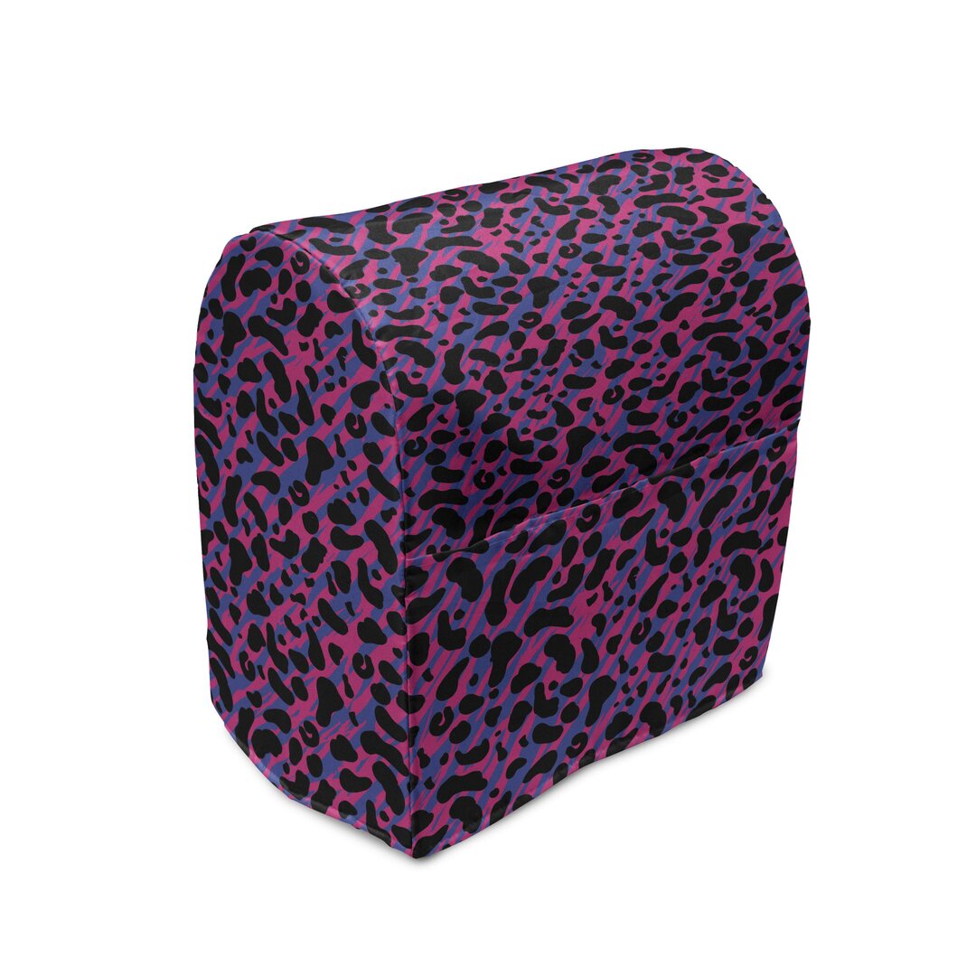 Abdeckung für Standmixer, Leopard-Haut-Safari 80er, Urwald, Royal Blue Hot Pink