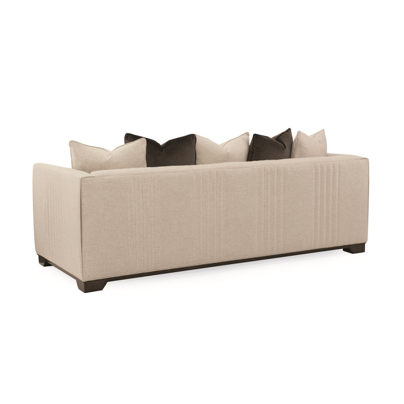 Modern Streamline Linen Sofa