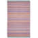 Liara Hand Woven Viscose/Cotton Striped Rug in Purple/Orange