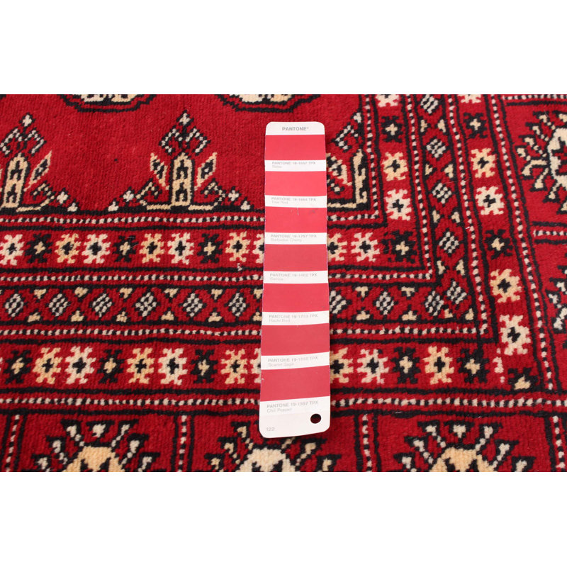 Tapis rouge foncé Finest Peshawar Bokhara 8 pi 1 po x 10 pi 0 po