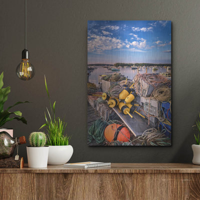 'Summer Sunday In The Harbor' by Rick Berk Metal Wall